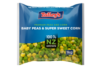 Talleys Baby Peas And Super Sweet Corn Mockup